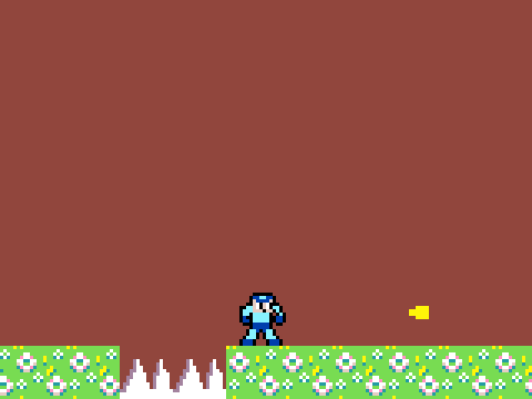 mega man demo with charge shot and fixed animation